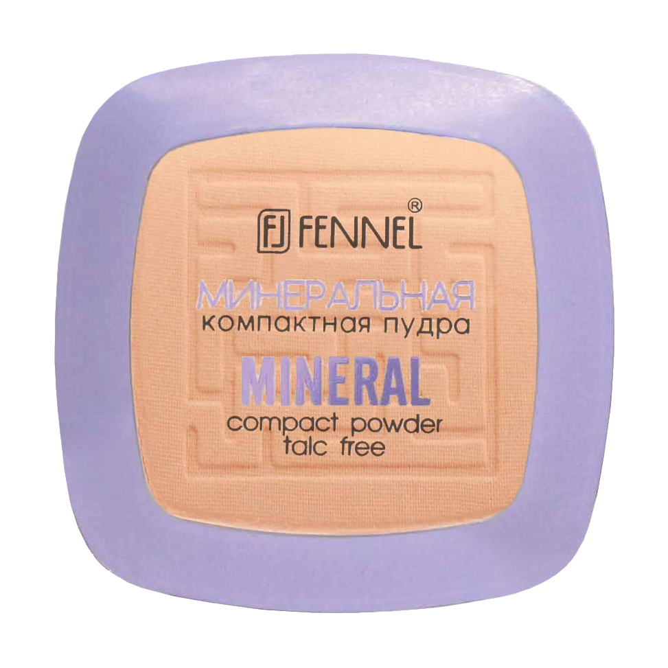 Компактна мінеральна пудра для обличчя Fennel Mineral Compact Powder без тальку, Medium, 8 г